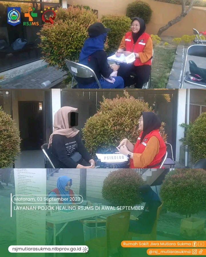 LAYANAN POJOK HEALING RSJMS DI AWAL SEPTEMBER